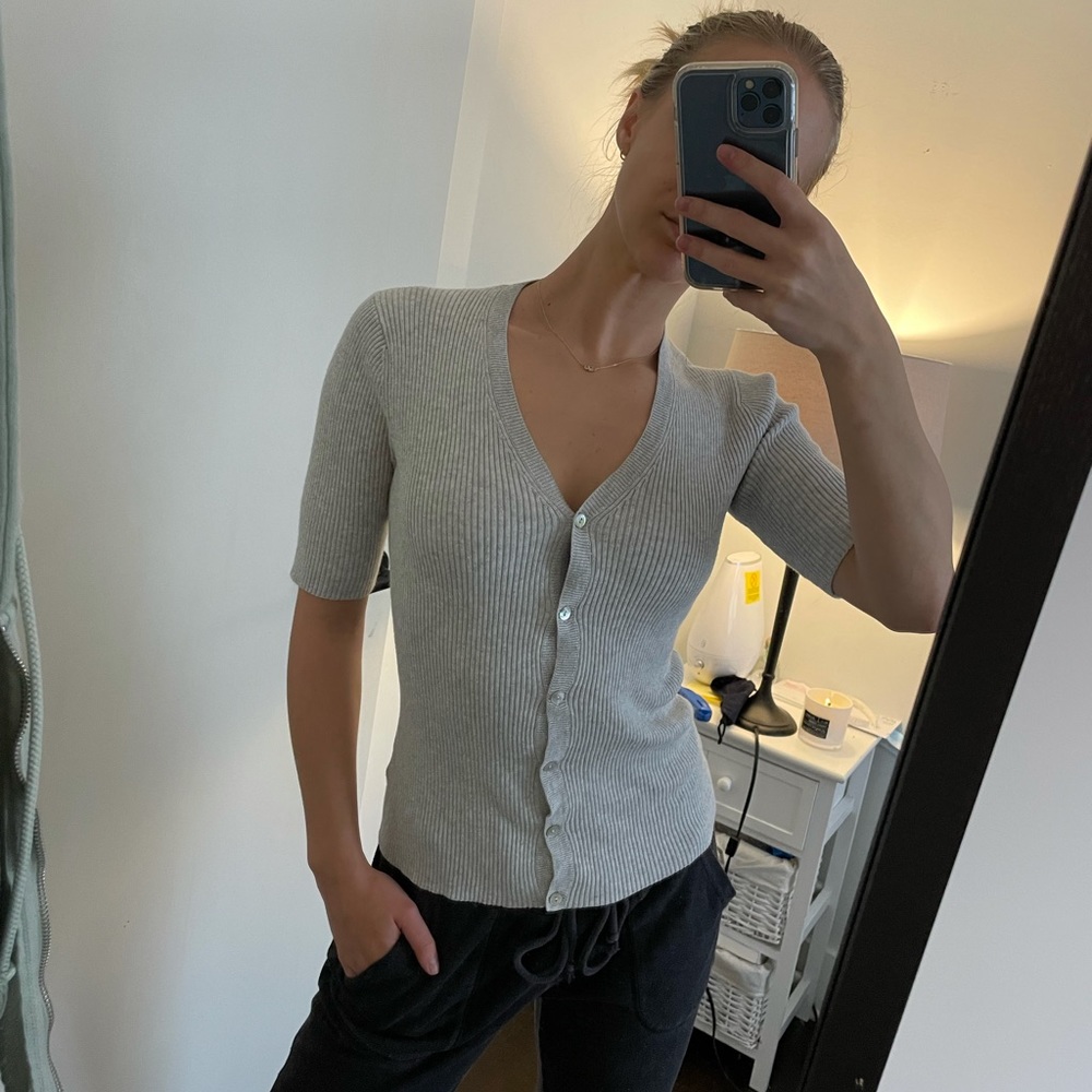 A New Day Button-Down Sweater-Shirt